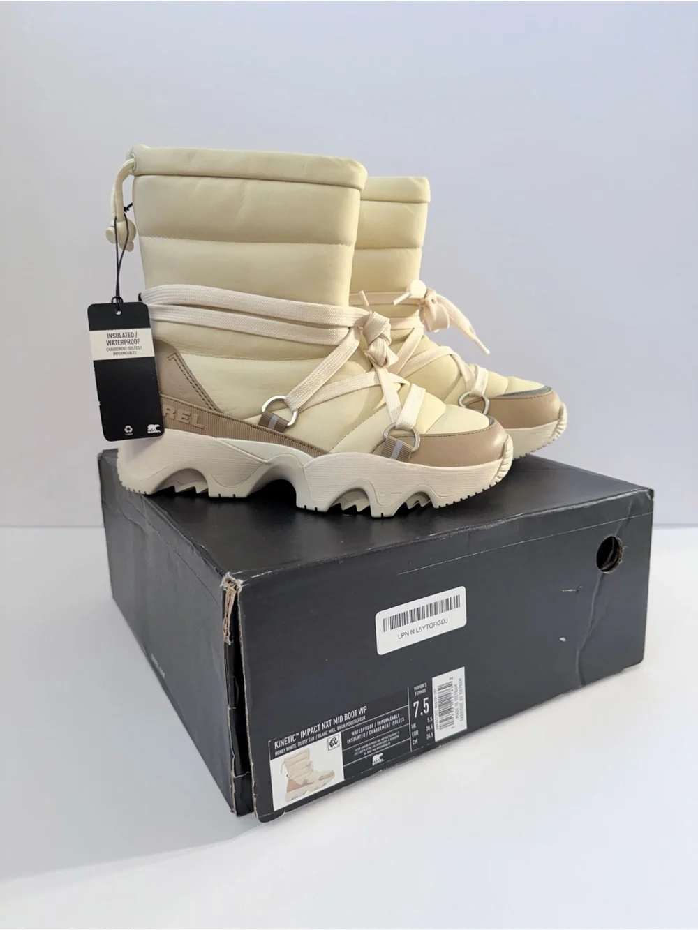 SOREL Women's Kinetic Impact NXT Waterproof Mid Boot Brand New Sz 7.5
